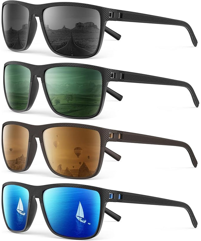 Sunglasses-Men Polarized Mens Sunglasses: Classic Women Sun Glasses UV Protection for Fishing Driving Golf