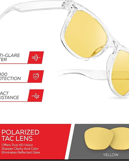 Retro Rewind Polarized Sunglasses for Men and Women - UV Protection Classic Sun Glasses
