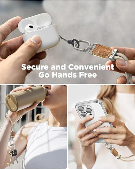 SURPHY Phone Wrist Strap, Keychain Wristlet, Phone Strap Charm with Tether Tab, Cellphone Lanyard Wrist, Key Chain for Women