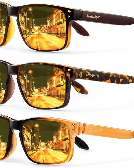 KUGUAOK Polarized Square Sunglasses For Men and Women Matte Finish Sun Glasses UV Protection Glasses