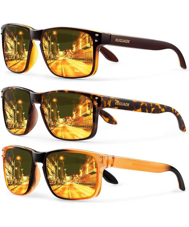 KUGUAOK Polarized Square Sunglasses For Men and Women Matte Finish Sun Glasses UV Protection Glasses