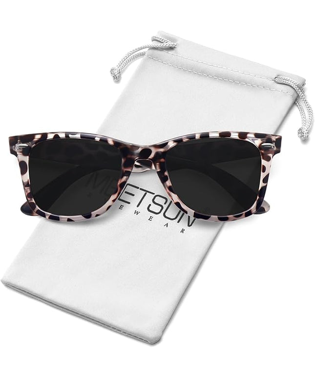 MEETSUN Polarized Sunglasses for Women Men Classic Retro Square Frame Driving Sun Glasses UV Protection