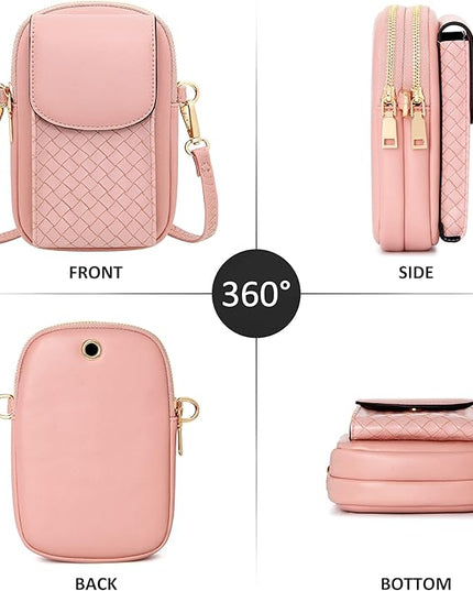 KUKOO Small Crossbody Bag Cell Phone Purse Wallet with Credit Card Slots for Women