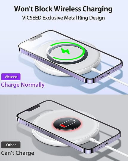 VICSEED for MagSafe Car Mount [Upgraded Strongest Magnet Power] Magnetic Phone Holder for Car Vent 360 Adjustable Magnetic Phone Mount for iPhone 17 Pro Max 16 15 14 13 12 Plus Mini, Purple