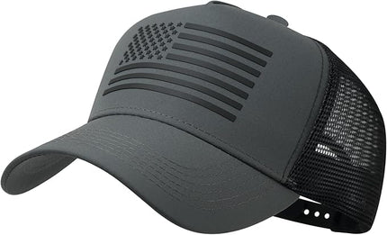 IIN American Flag Mesh Baseball Cap, Patriotic Trucker Hat for Men Women, Quick-Dry Breathable Design, Adjustable Snapback