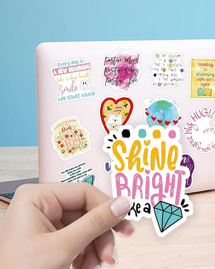300PCS Motivational Sticker, Inspirational Words Stickers for Teens Adults Students Teacher Employees Vinyl Encouraging Positive Affirmation Stickers for Water Bottles Laptop Decals Scrapbook Journal