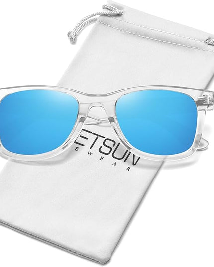 MEETSUN Polarized Sunglasses for Women Men Classic Retro Square Frame Driving Sun Glasses UV Protection