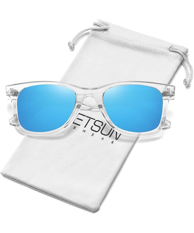 MEETSUN Polarized Sunglasses for Women Men Classic Retro Square Frame Driving Sun Glasses UV Protection
