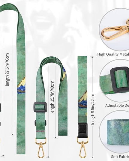 Phone Lanyards, Wrist Lanyards for Keys, Adjustable Shoulder Neck Strap,Universal Crossbody Cell Phone Lanyard for ID Badges,Card Holder, Car Key, and Most Smartphones (Sailboat)