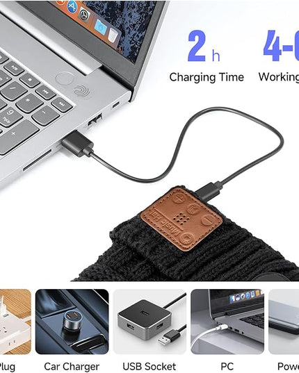 LED Beanie Hat with Bluetooth-Tech Gifts for Men and Women, Wireless Hat Beanie Cap Headlamp Music hat