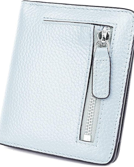 AINIMOER Small Leather Wallet for Women, Ladies Credit Card Holder RFID Blocking Women's Mini Bifold Pocket Purse