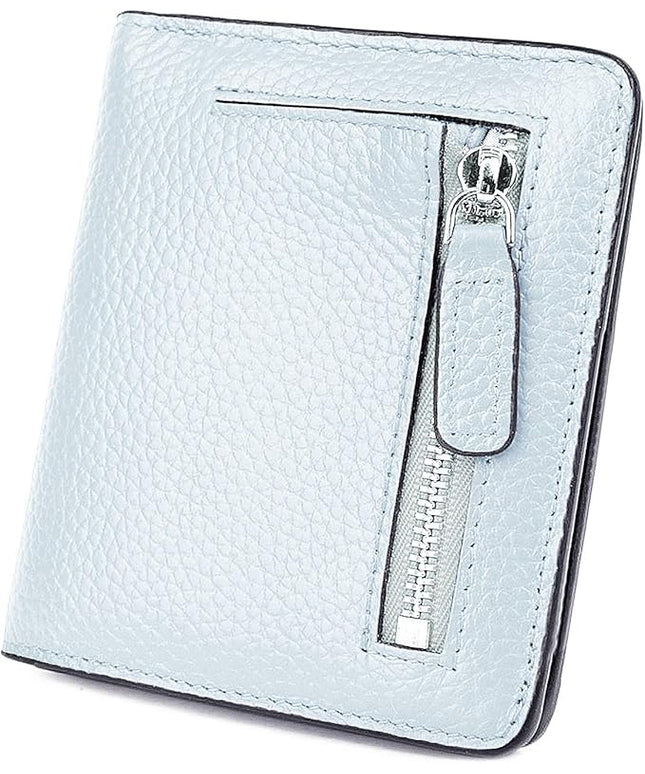AINIMOER Small Leather Wallet for Women, Ladies Credit Card Holder RFID Blocking Women's Mini Bifold Pocket Purse