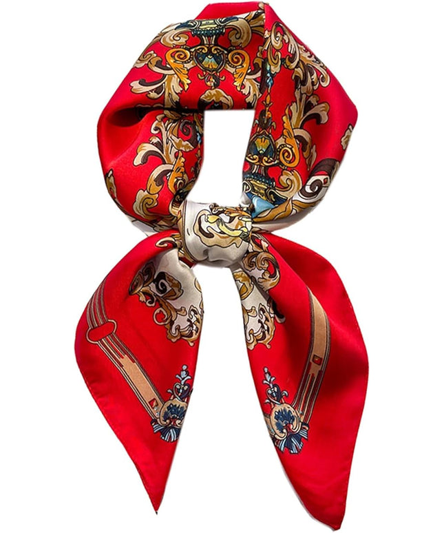 Head Bandanas Scarf for Women Silk Satin Hair Scarf Lightweight Vintage Fashion Square Neck Scarves Gift