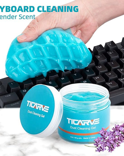 TICARVE Cleaning Gel for Car Detail Tools Car Cleaning Automotive Dust Air Vent Interior Detail Putty Universal Dust Cleaner for Auto Laptop Car Slime Cleaner