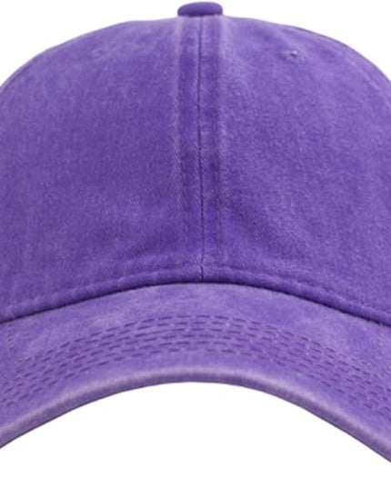 YEANIY Vintage Washed Cotton Plain Baseball Caps Adjustable Unstructured Soft Blank Casual Dad Ball Hats for Men Women