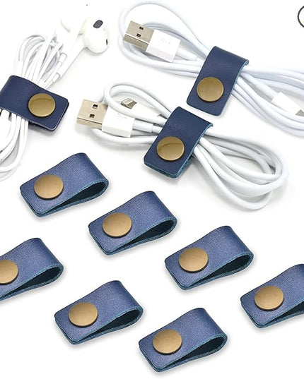 CAILLU Cord Organizer,Cord Keeper,Cable Organizer USB Holder,Cable Management,Cable Straps,Earbud case,wrap Headset Winder,Phone Earphone Clips Ties Stocking Stuffers for Men Gifts