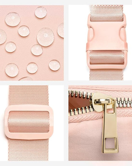 Gitus Gifts for 8 9 10 11 12 Year Old Girls Belt Bag Fanny Pack Crossbody Bags with Initial Letter Patch Cute Stuff Birthday Gifts for Teen Girls Women Personalized Trend Stuff (Coral Pink-P)