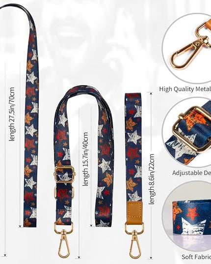 Phone Lanyards, Wrist Lanyards for Keys, Adjustable Shoulder Neck Strap,Universal Crossbody Cell Phone Lanyard for iPhone Case ID Badges,Card Holder, Car Key, and Most Smartphones (Stars)