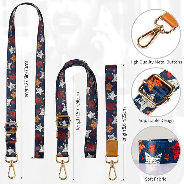 Phone Lanyards, Wrist Lanyards for Keys, Adjustable Shoulder Neck Strap,Universal Crossbody Cell Phone Lanyard for iPhone Case ID Badges,Card Holder, Car Key, and Most Smartphones (Stars)