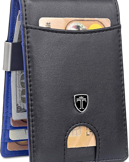 TRAVANDO Money Clip Wallet RIO - Mens Wallets slim Front Pocket RFID Blocking Card Holder Minimalist Mini Bifold Gift Box