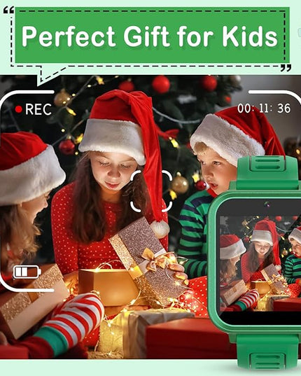 Phyulls Smart Watch for Kids with 39 Puzzle Games, Camera, Video Recorder, Music, Alarm, Calculator, Calendar, Flashlight, Pedometer - Birthday Gift for 3-12 Year Old Boys & Girls