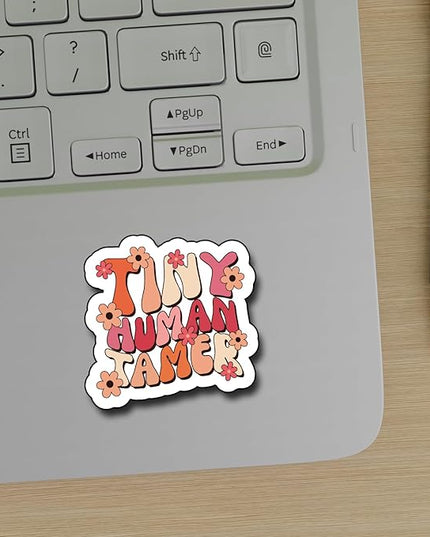 (3Pcs) Tiny Human Tamer Sticker, Decorate Books Laptop Phone Water Bottles Kindles Stickers Tumbler Sticker Waterproof Vinyl Decorate Sticker 3" Inch