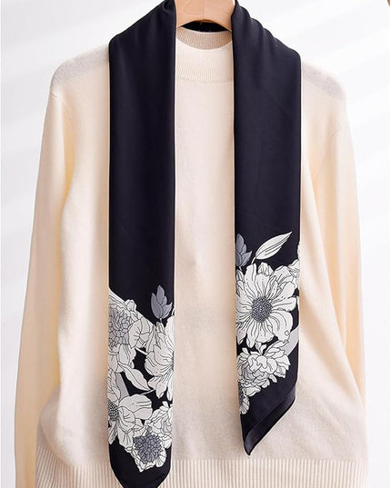 Headscarf Large Square Scarf 35" Fashion Scarves Silk Feeling Hair Wrapping Scarfs Hairscarf BA16