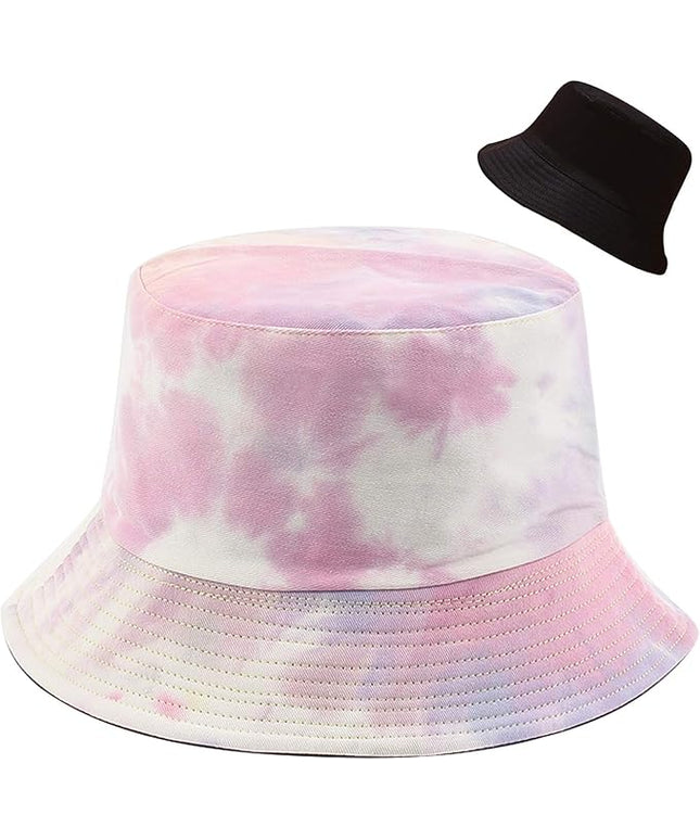 Malaxlx Unisex Bucket Hat Beach Sun Hat Aesthetic Fishing Hat for Men Women Teens, Reversible Double-Side-Wear