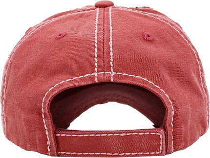 KBETHOS Vintage Washed Distressed Cotton Dad Hat Baseball Cap Adjustable Polo Trucker Unisex Style Headwear