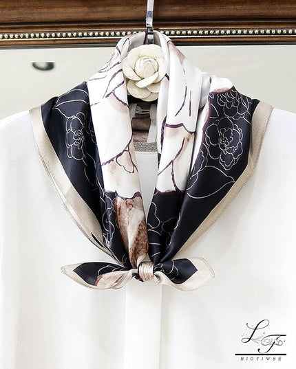 Satin Bandanas Head Scarf For Women Hair Scarves Accessories Lightweight Fashion Wrap Neck Silk Sleeping Headscarf