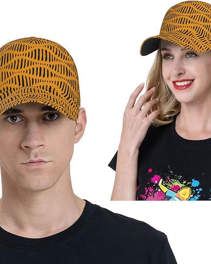 African Ethnic Tribal Style Baseball Cap for Men Women, Fashion Adjustable African Hat Casual Trucker Hats Sun Caps