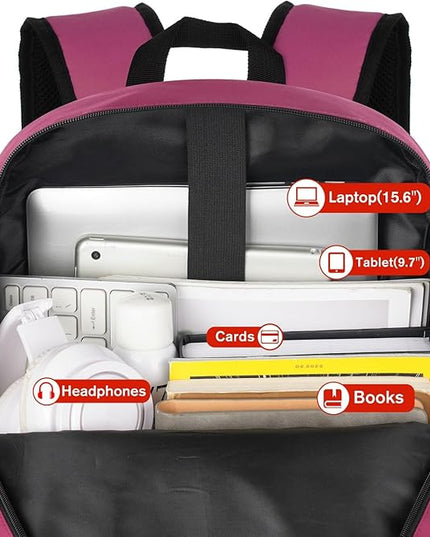 YAMTION Laptop Backpack,Bookbag for Women and Teen Girls School Backpack with USB Port for College Work