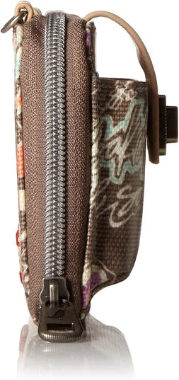 Sakroots Artist Circle Smartphone Crossbody in Coated Canvas, Detachable Wristlet Strap