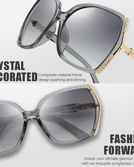 The Fresh Classic Crystal Elegant Women Beauty Design Sunglasses Gift Box