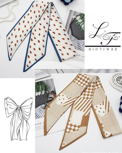 Purse Scarf Handbags For Women Skinny Hair Neck Accessories Scarves With Bag Scarfs Handle Fashion Lightweight