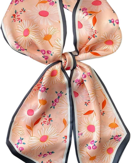 Dailyacc Hair Scarf for Women Fashion Silky Satin Headscarf Wrap Breathable Lightweight Neck Scarves For Handbag