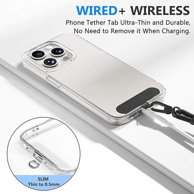 4 Pack Phone Lanyard & Wrist Strap, Cell Phone Lanyard for Around The Neck Adjustable Phone Strap for Most Smartphones