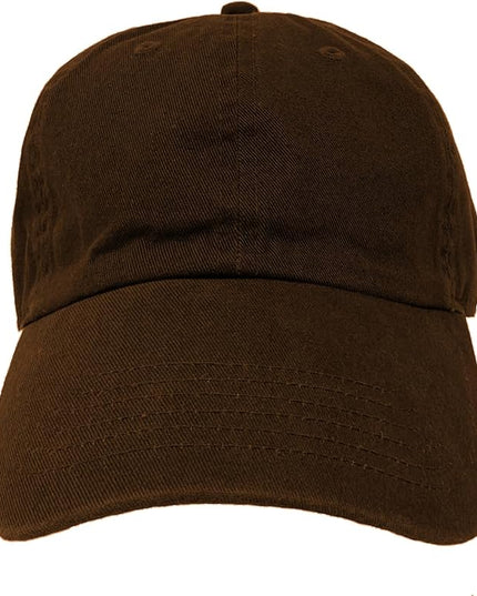 Glory Max 100% Cotton Baseball Cap Classic Plain Low Profile Golf Dad Hat Buckle Adjustable