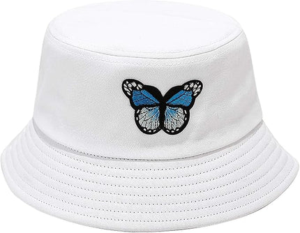 XYIYI Fashion Embroidery Bucket Hat Cotton Beach Fisherman Hats for Women Girls