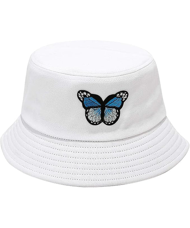 XYIYI Fashion Embroidery Bucket Hat Cotton Beach Fisherman Hats for Women Girls