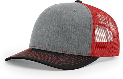Richardson 112 Trucker Hat - Premium Adjustable Snapback Hat - Structured Six Panel Richardson Blank Caps