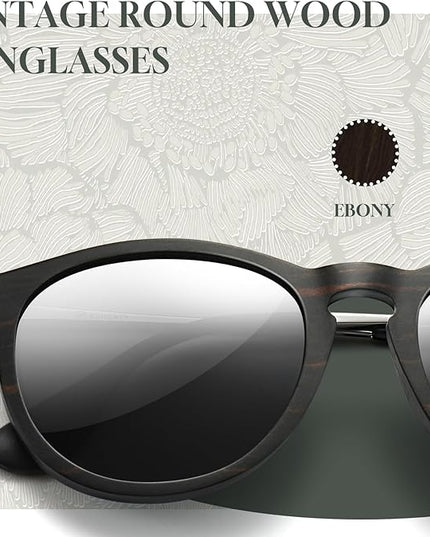 SUNGAIT Premium Vintage Round Sunglasses for Women Men Classic Retro Trendy Style