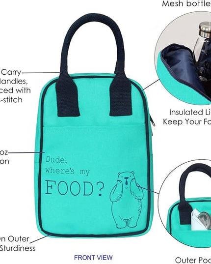 Eco Right Insulated Lunch Bag Women, Work Lunch Box for Men, Adults