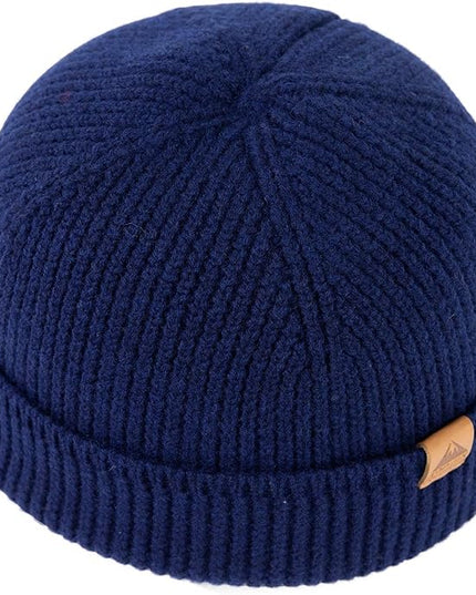 TOP-EX PolarWool™ 100% Merino Wool Fisherman Beanie Hat | Soft Single Layer Warm Short Sailor Trawler Cap for Men Women