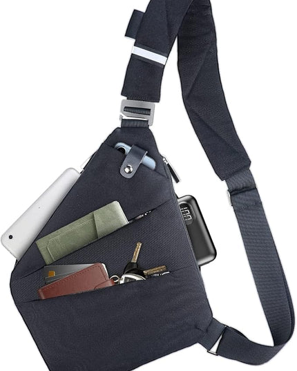 VADOO Sling Bag for Men and Women, Anti theft Crossbody Bag Lightweight Shoulder Chest Bag for Travel Gym