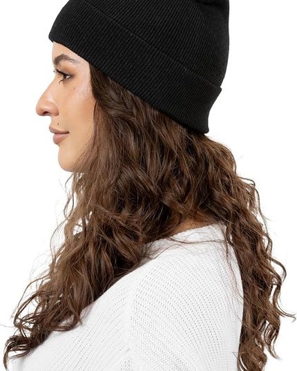 25 Pack Winter Beanie Hats, Unisex Thermal Toboggan Cold Weather Cuffed Caps Bulk Bundle