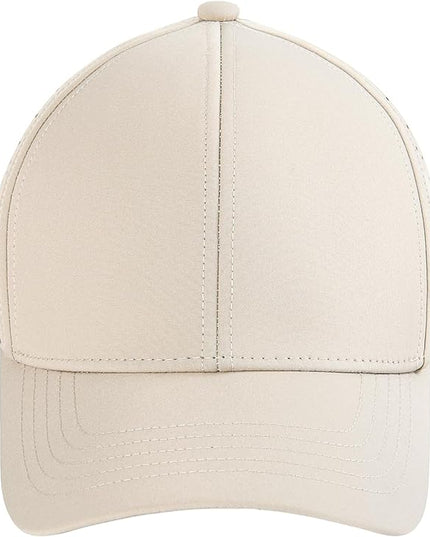 VOBOOM Men Quick Dry Baseball Cap Laser Cut Mesh Ball Curved Brim Snapback Hat