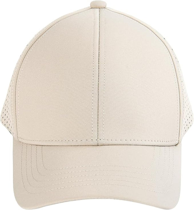 VOBOOM Men Quick Dry Baseball Cap Laser Cut Mesh Ball Curved Brim Snapback Hat
