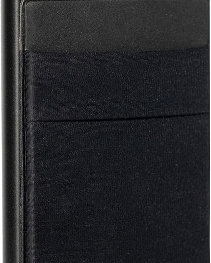 JENOSSCOM Jenoss Minimalist Credit Card Holder with Money Pocket Pop Up Wallet, Slide Pop Up Smart Wallet RFID Blocking, Slim Card Case Holds Up to 6-7 Cards Slot Organizers ID Clip (Black)