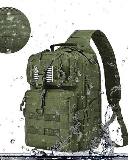 HAOMUK Tactical Sling Bag Pack Military Rover Shoulder Sling Backpack EDC Molle Assault Range Bag
